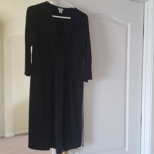 Motherhood Maternity 3/4th sleeves black knee length dress size large